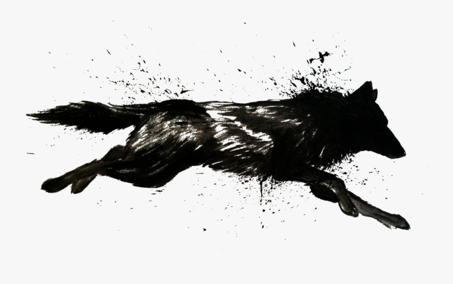 Wolves Clipart Walking - Wolf Png Black And White, Transparent Clipart