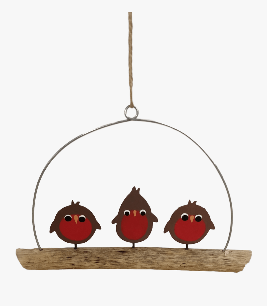 Christmas Robins Decoration, Transparent Clipart