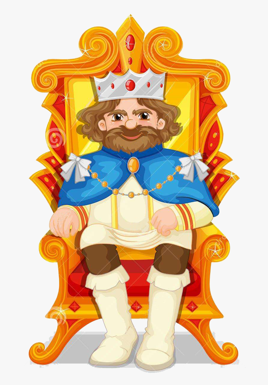 Download Transparent King Triton Clipart - King Sitting On Throne ...