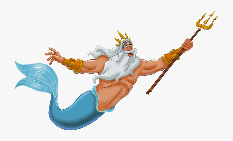 Little Mermaid King Triton Png, Transparent Clipart
