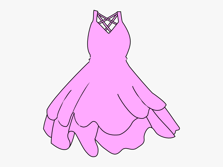 Pink Dress Clip Art, Transparent Clipart