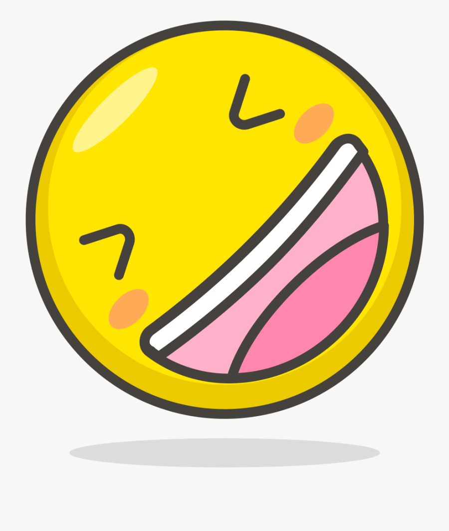 005 Rolling On The Floor Laughing - Happy Smiley, Transparent Clipart