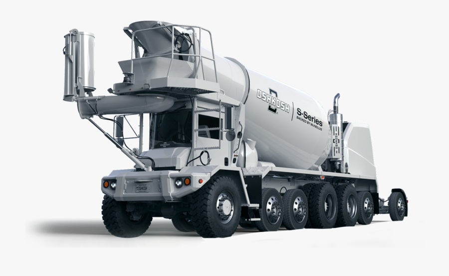 Construction Cement Mixer Truck, Transparent Clipart