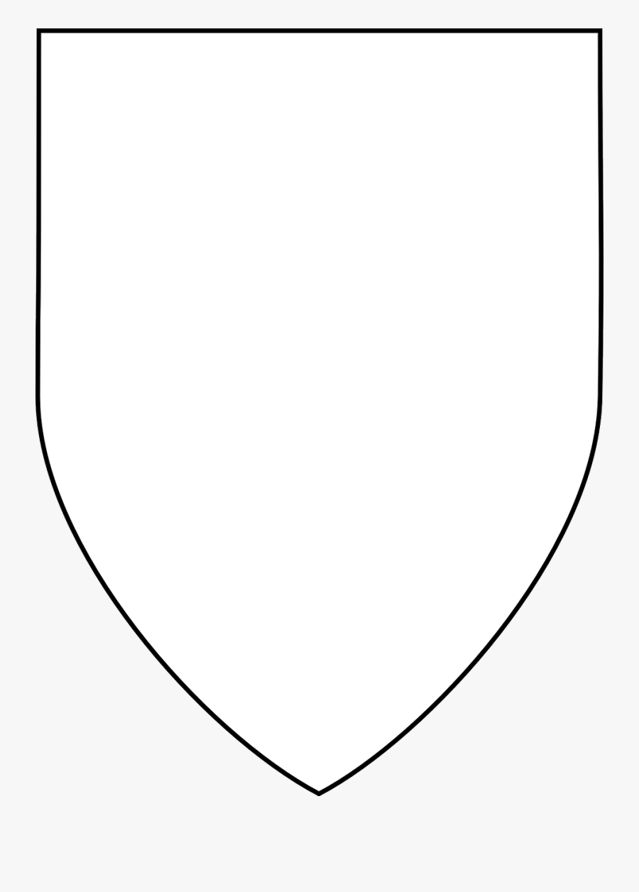 Plain White Shield Shape , Free Transparent Clipart - ClipartKey