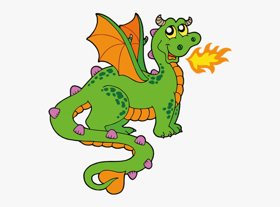 Fairytale Clipart Dragon - Fire Breathing Dragon Clipart, Transparent Clipart