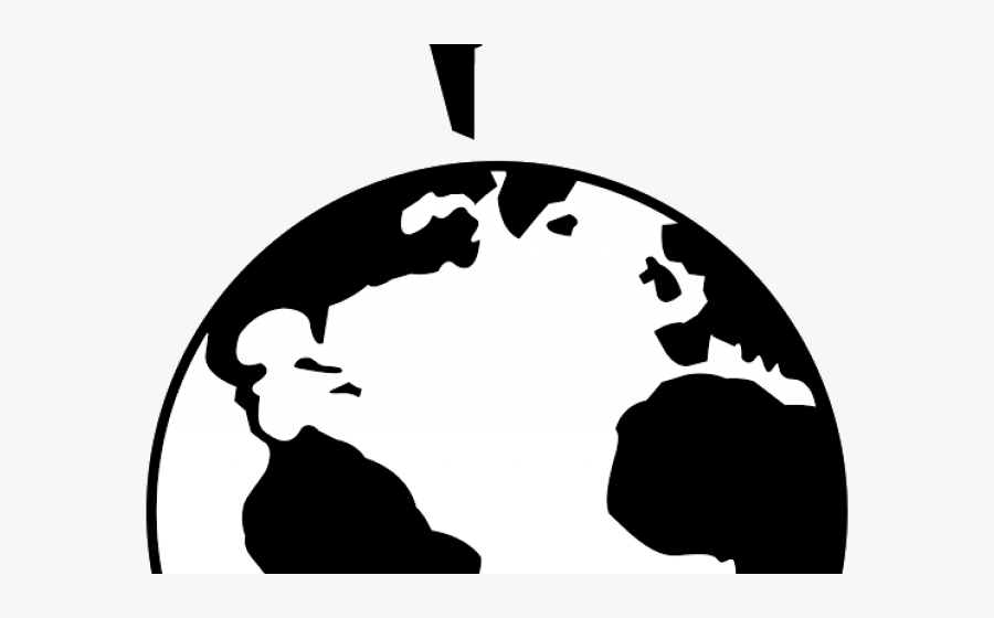 Globe Clipart Silhouette Earth Clipart Black And White Png Free Transparent Clipart Clipartkey