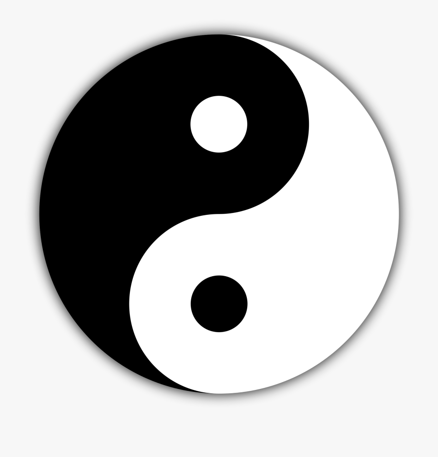 Transparent Yin Yang Clipart - Yin And Yang White Background , Free ...
