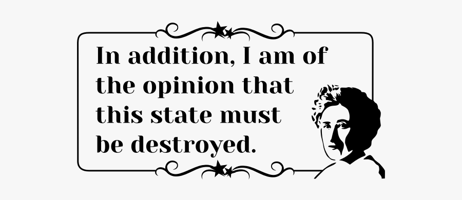 Rosa Luxemburg"s Quote - Illustration, Transparent Clipart