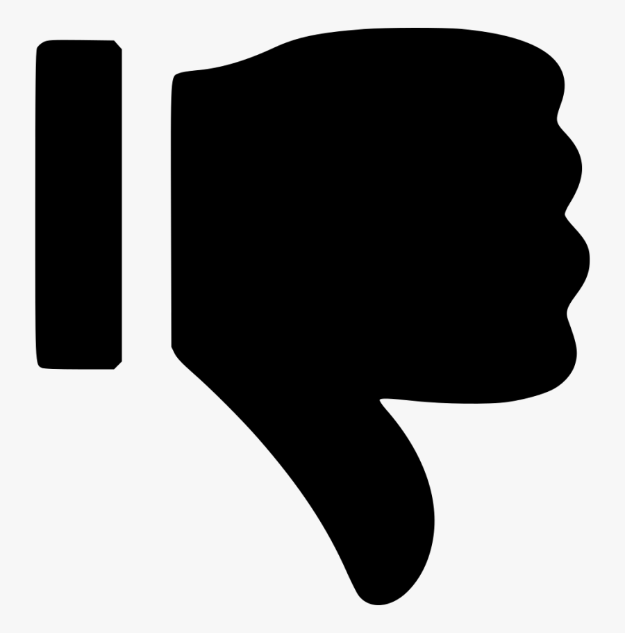 Black Dislike Thumb Pointing Down Png Image - Dislike Png, Transparent Clipart