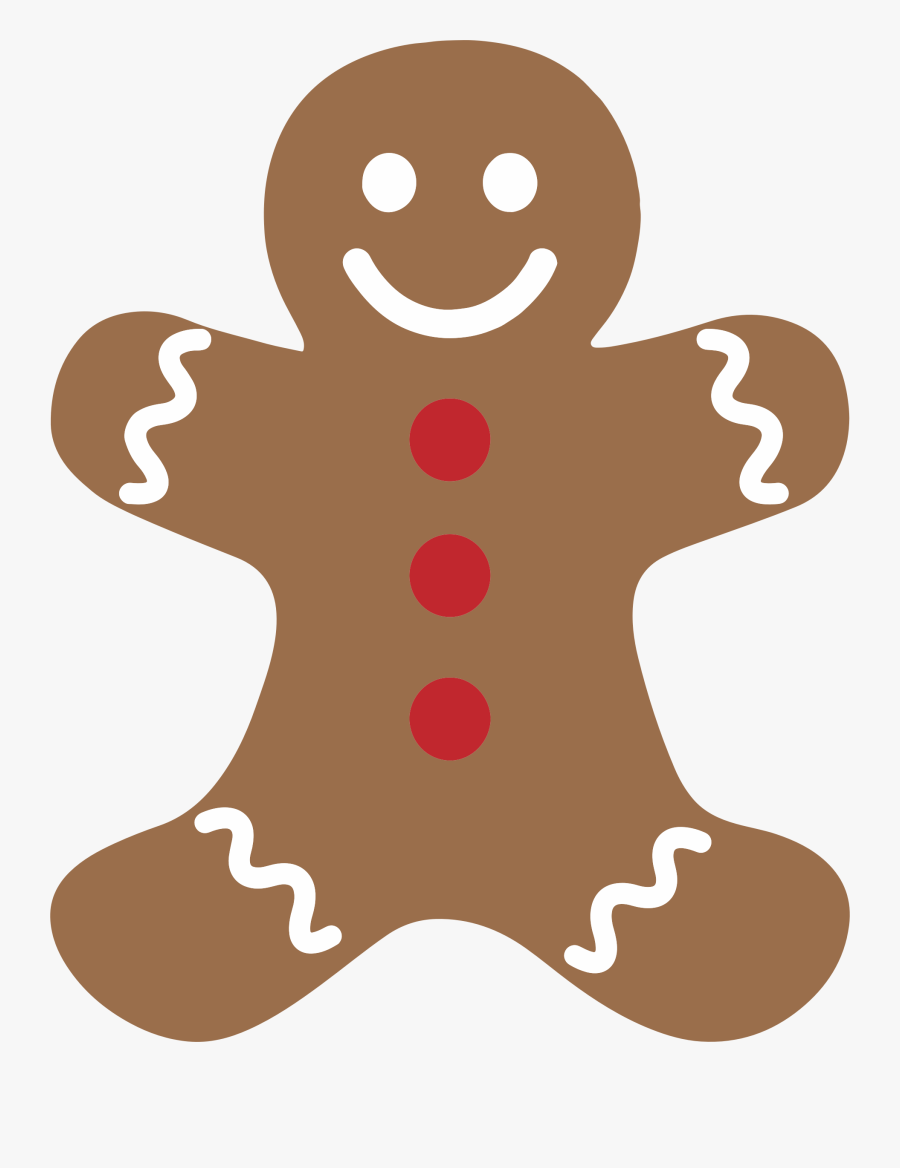 Gingerbread Clipart Colorful - Gingerbread Man Clipart, Transparent Clipart