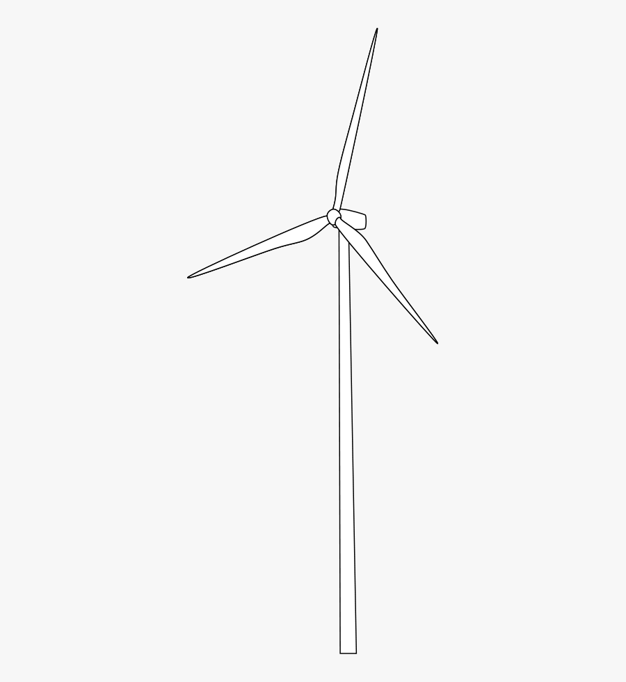 Wind Turbine Svg Clip Arts - Wind Turbine Drawing Clipart, Transparent Clipart