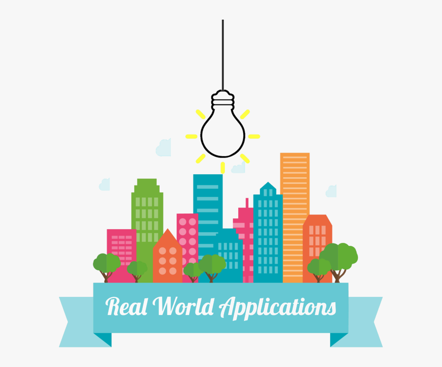 Real World Applications - Cartoon Skyline, Transparent Clipart