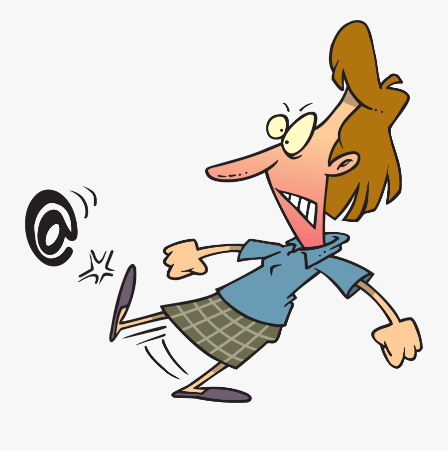 "offended - Angry Email Cartoon, Transparent Clipart