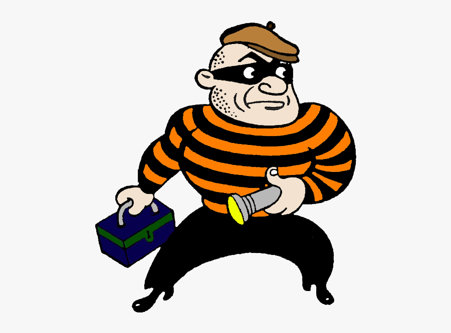 Thief Frames Illustrations Hd - Cartoon Breaking The Law, Transparent Clipart