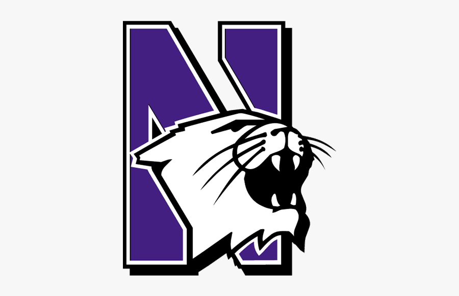 2017 Northwestern Wildcats Football Schedule - Wildcat Northwestern University Logo, Transparent Clipart