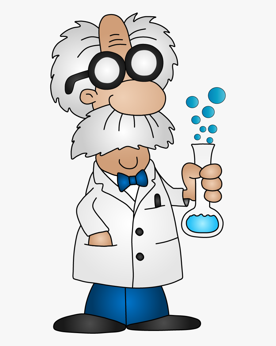 Cartoon Mad Scientist, Transparent Clipart