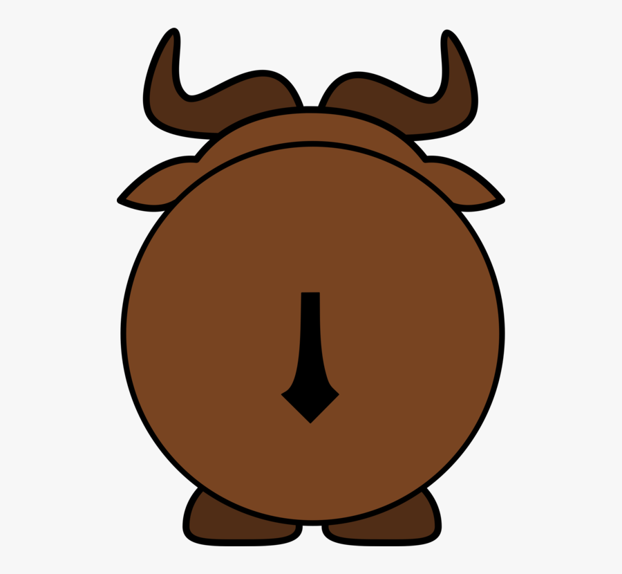 Head,horn,snout - Cute Brown Cow Clipart, Transparent Clipart