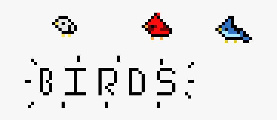 Terraria Bird Pixel Art, Transparent Clipart