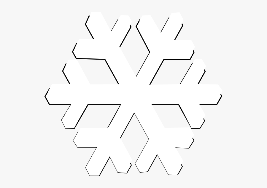 Snowflake Clipart Vector - White Snowflake Transparent Clipart, Transparent Clipart