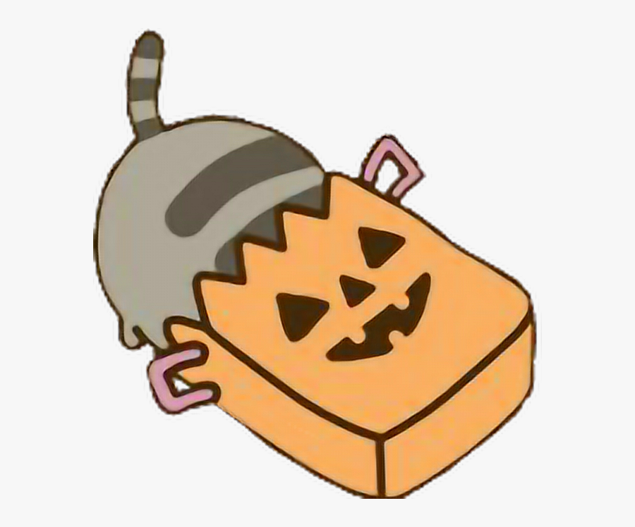 Transparent Halloween Candy Clipart - Pusheen In Costume, Transparent Clipart