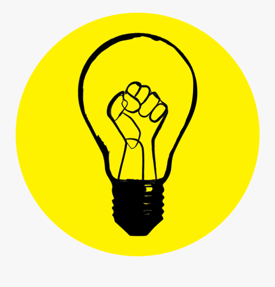 Lightbulbs Abolition Science Black Yellow - Yellow Science, Transparent Clipart