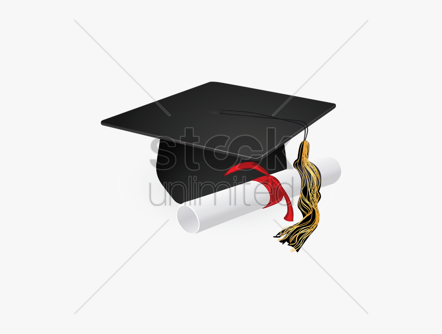 Transparent Scholarship Clipart - Graduation Cap And Scroll, Transparent Clipart