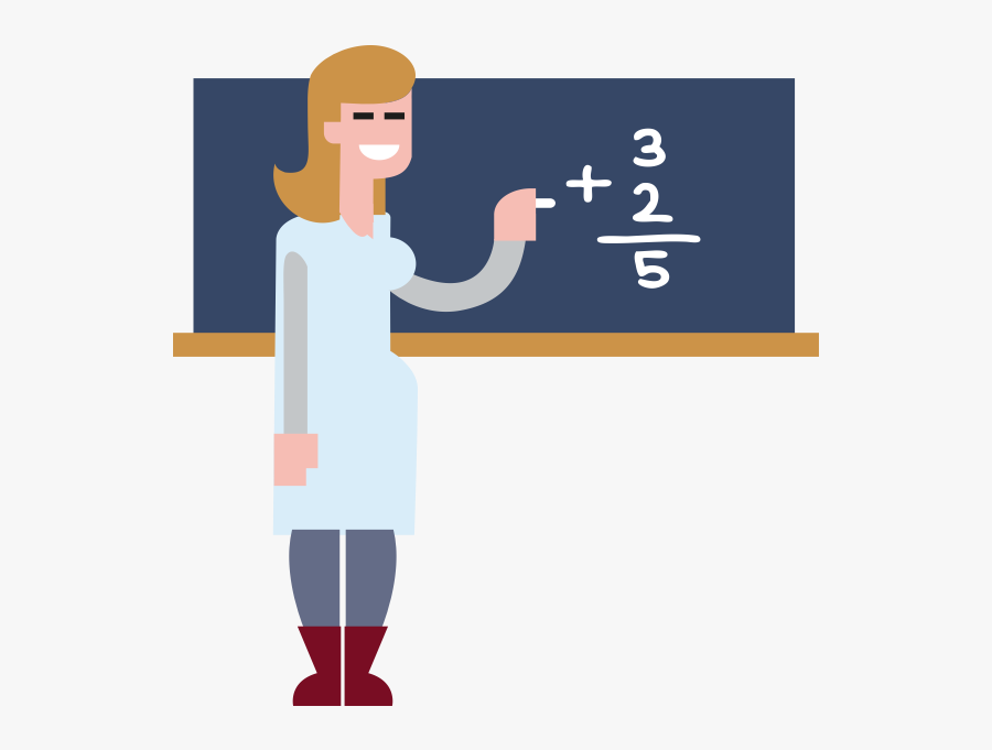 Maths Teacher - Clip Art Math Teacher, Transparent Clipart