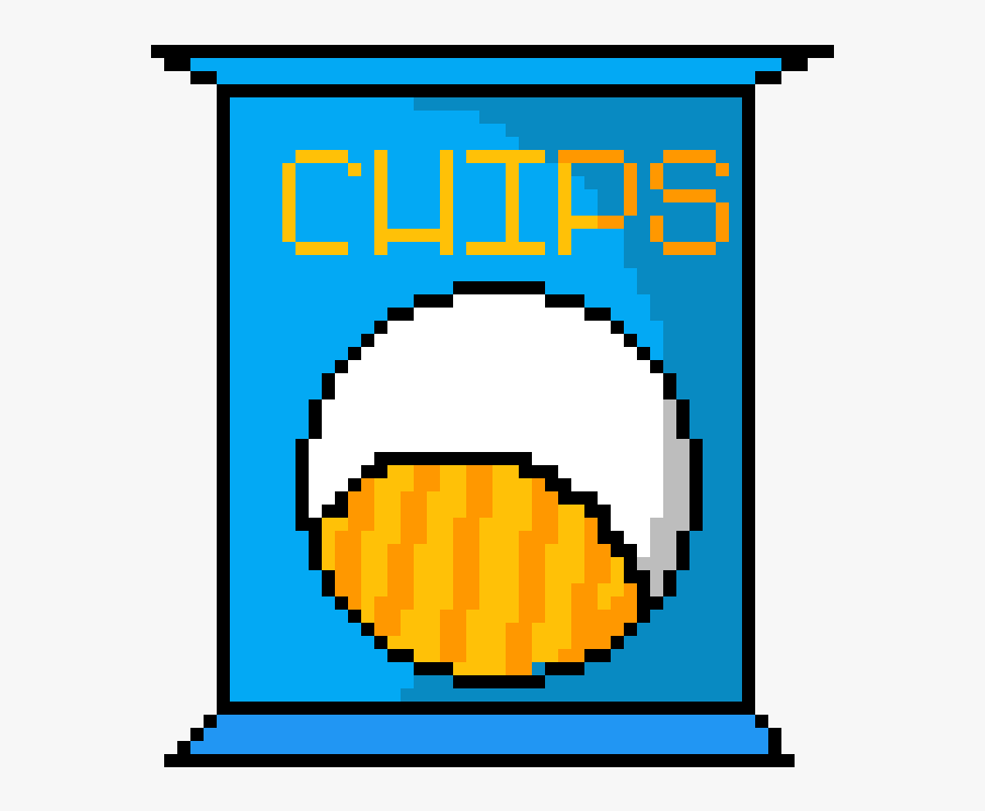 Bag Of Chips Clipart , Png Download - Bag Of Chips Pixel Art, Transparent Clipart