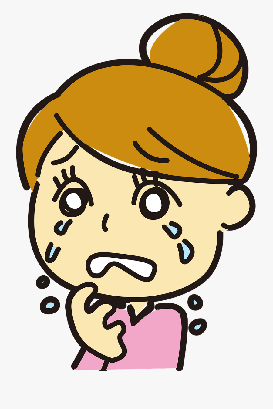 Crying Woman Clipart, Transparent Clipart