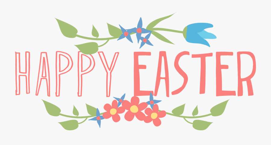 Easter Bunny Happiness Clip Art - Transparent Happy Easter Clipart, Transparent Clipart
