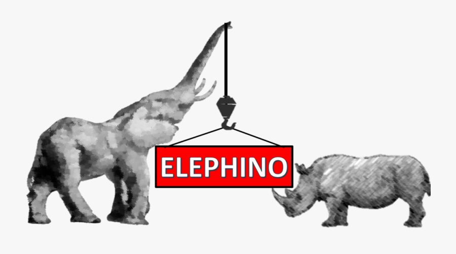 New Logo No Wording - Black Rhinoceros, Transparent Clipart