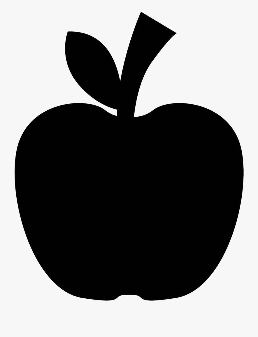 Vector Apple Silhouette - Apple Silhouette Png, Transparent Clipart