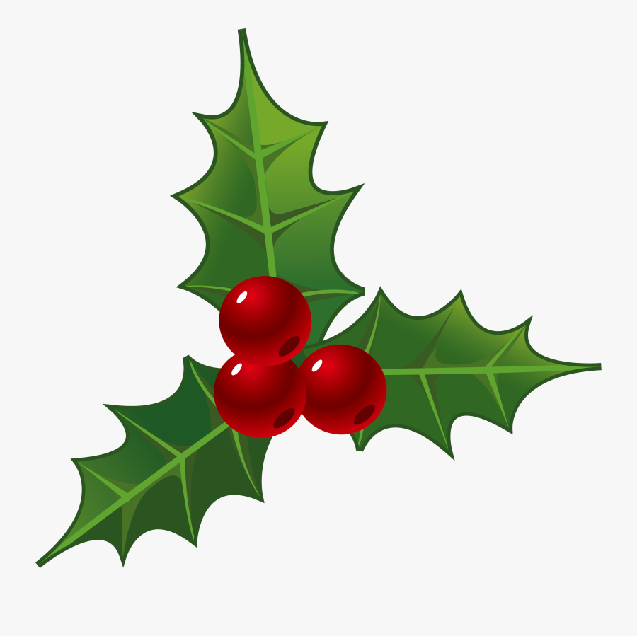 Decorations For Christmas - Christmas Holly Clipart, Transparent Clipart