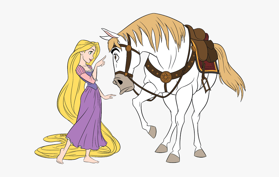 Rapunzel And Maximus Drawing, Transparent Clipart