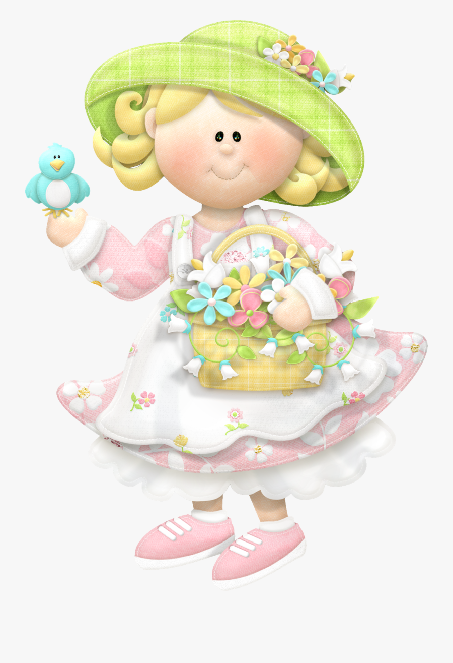 Clipart Spring Girl Transparent, Transparent Clipart