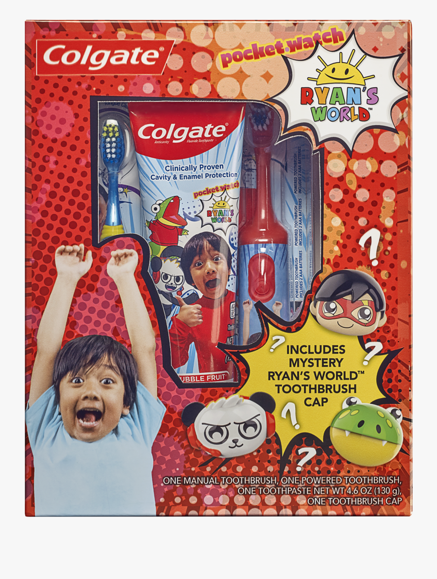 Ryan's World Toothbrush Gift Set, Transparent Clipart