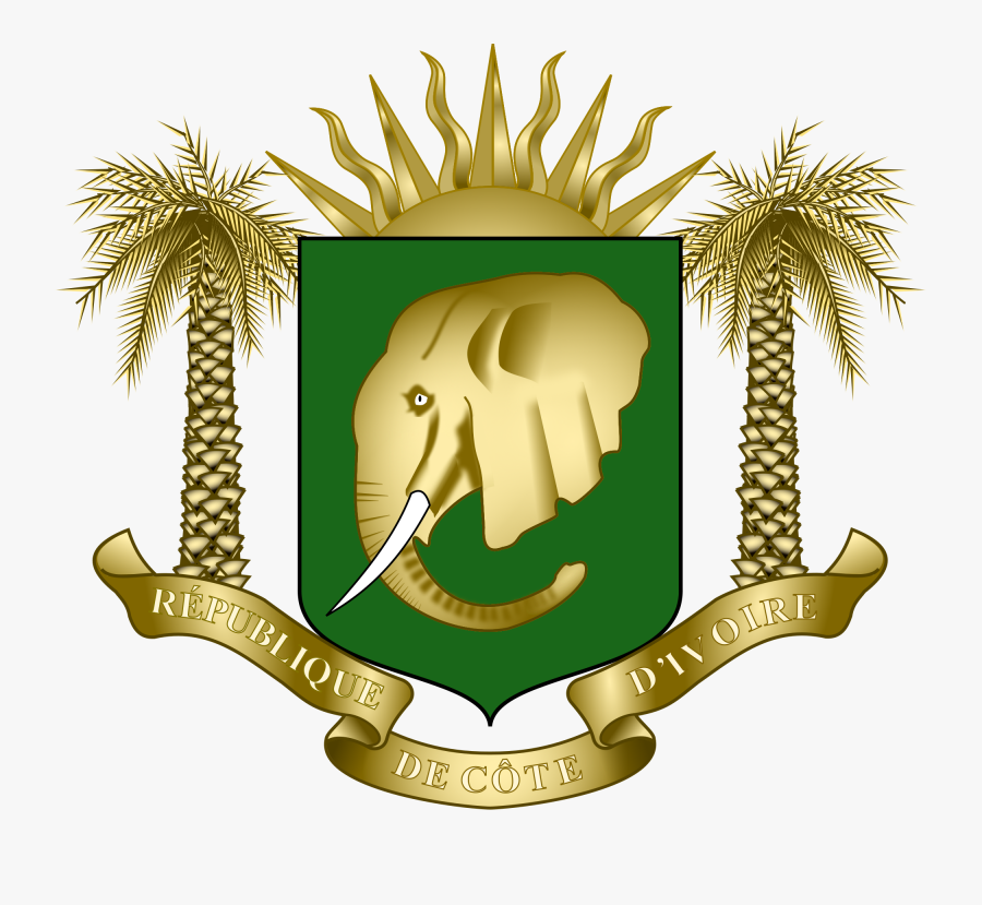 File Of Arms Ivory - Cote D Ivoire Coat Of Arms, Transparent Clipart