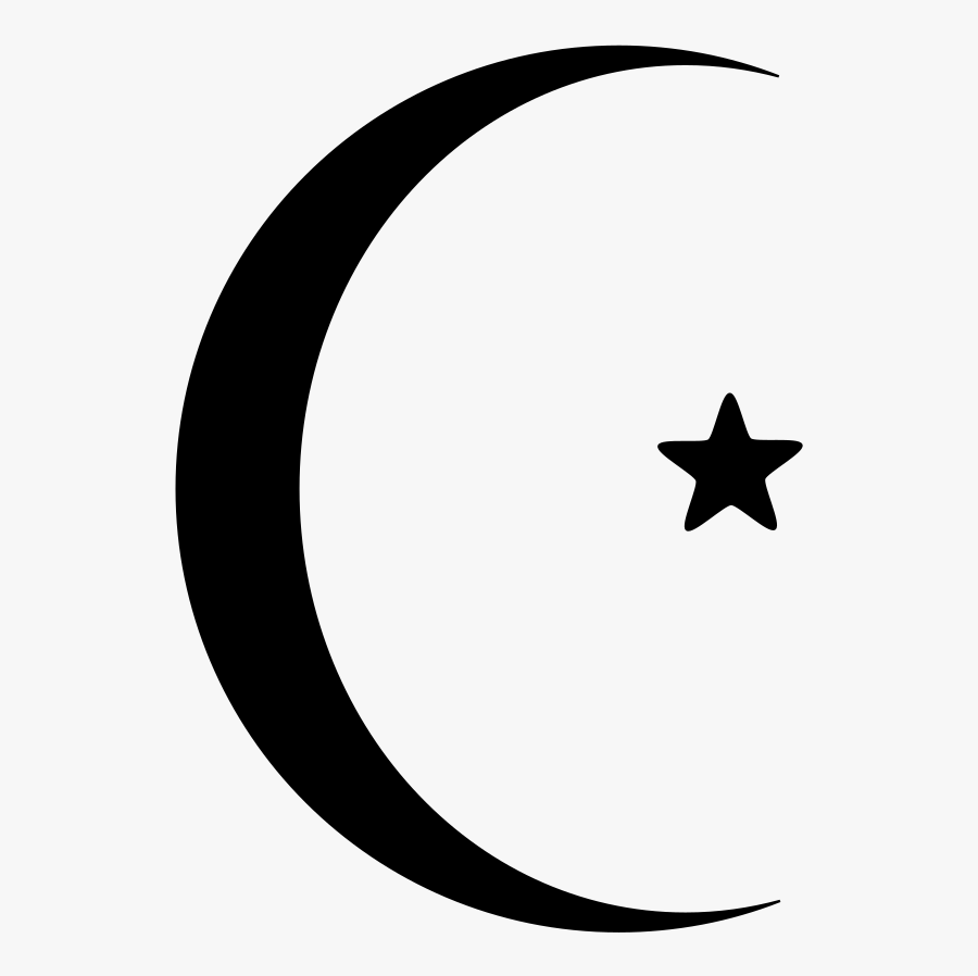 Star And Crescent Moon Flag Of Turkey - Turkish Flag Black And White, Transparent Clipart