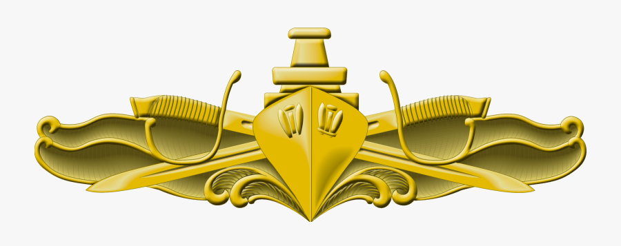 Surface Warfare Officer Insignia - Surface Warfare Insignia, Transparent Clipart