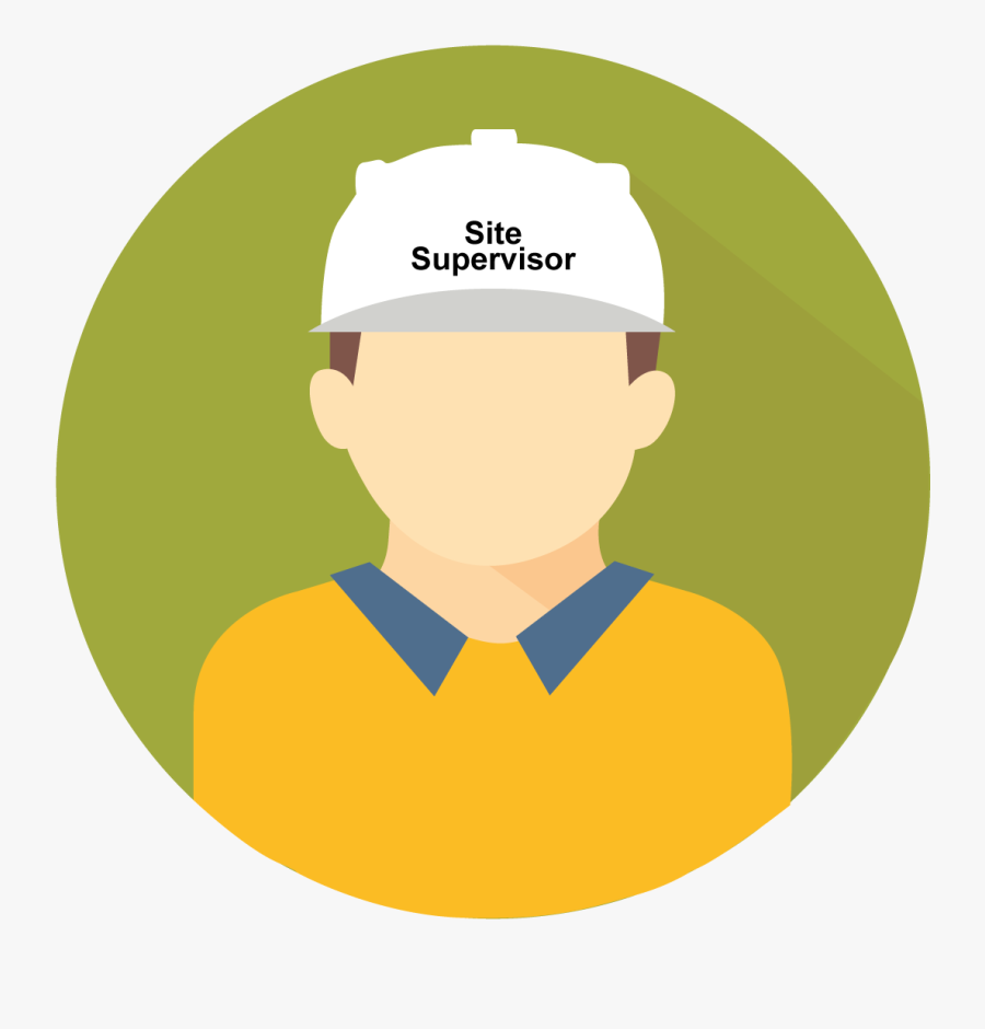 Engineer Clipart Construction Supervisor - Worker Icon Png, Transparent Clipart