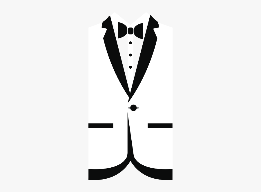 Tuxedo Silhouette - Suit And Bow Tie Clipart, Transparent Clipart