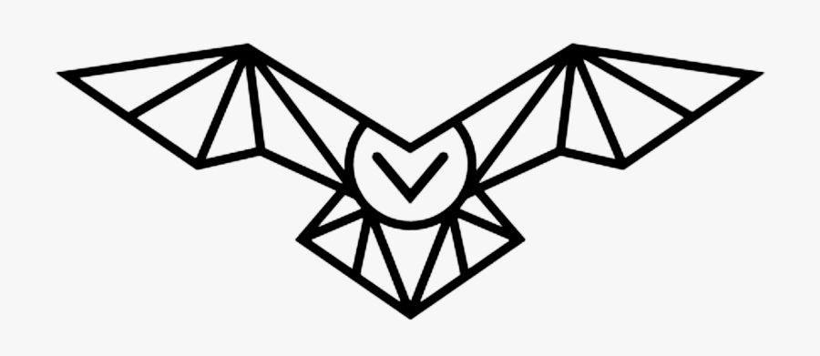Simple Geometric Owl Tattoo Clipart , Png Download - Simple Geometric Owl Tattoo, Transparent Clipart