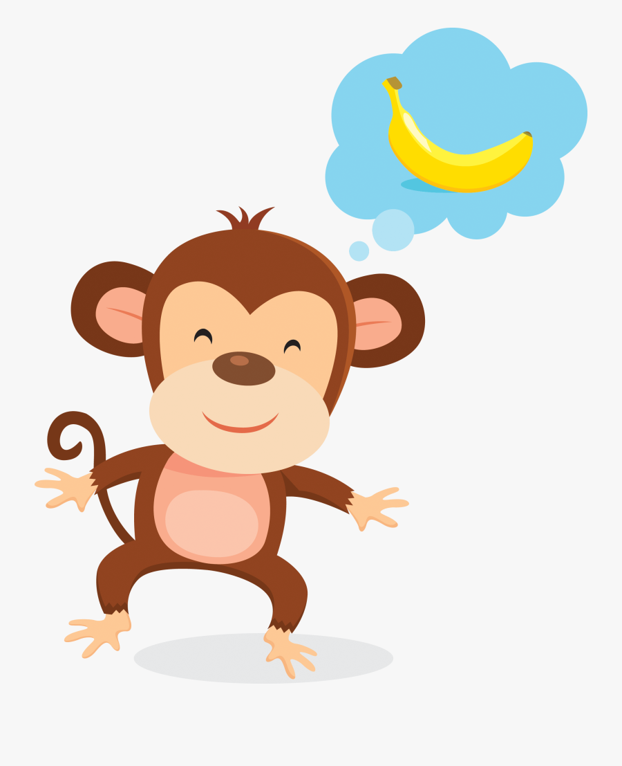Monkey Eating Banana Clipart - Monkey Eating Bananas Png, Transparent Clipart