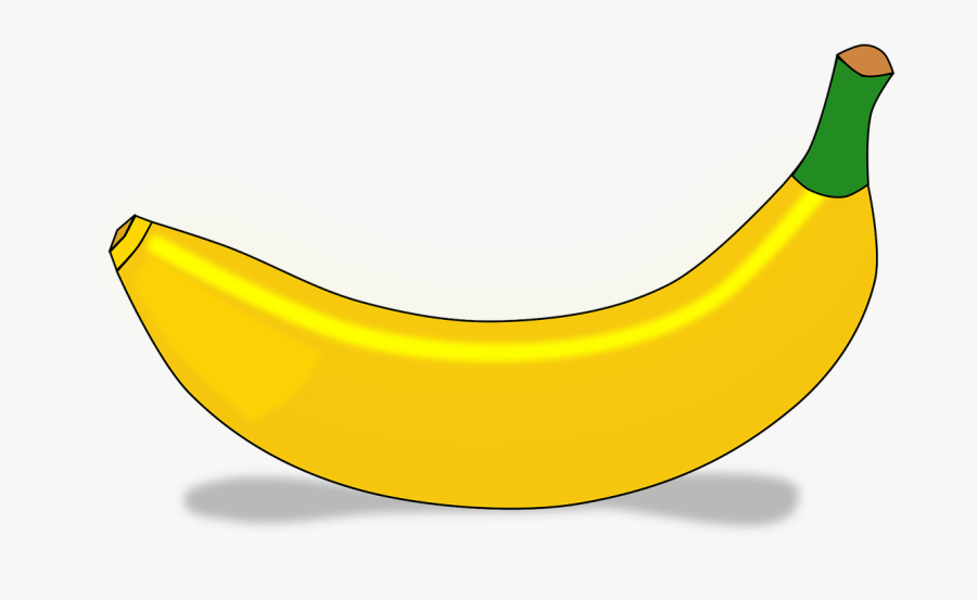 Banana Eat Edible Free Photo - Clip Art Of Transparent Banana, Transparent Clipart