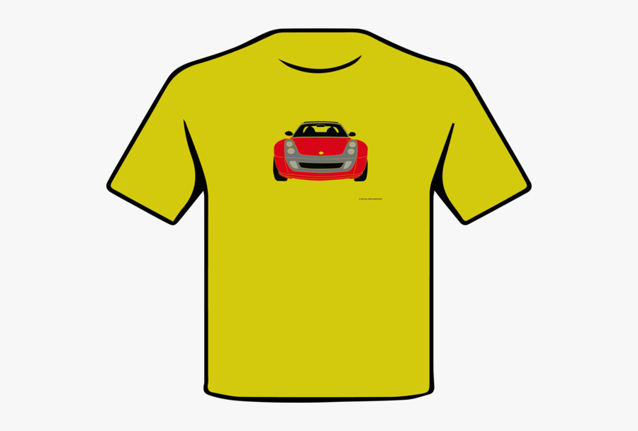 Smart Roadster Front View Multi Color T-shirt Schwa - Sports Car, Transparent Clipart