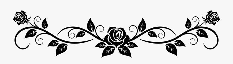 Clip Art Rose Border, Transparent Clipart