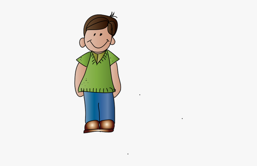 Vector Drawing Of Diligent Smiling Boy - Animasi Anak Laki Laki, Transparent Clipart