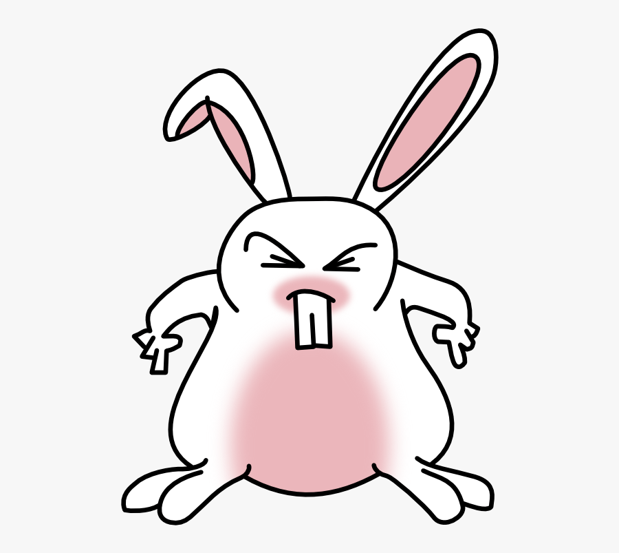 Funny Easter Bunny Clip Art Clipart Free Download - Mad Bunny Clip Art, Transparent Clipart