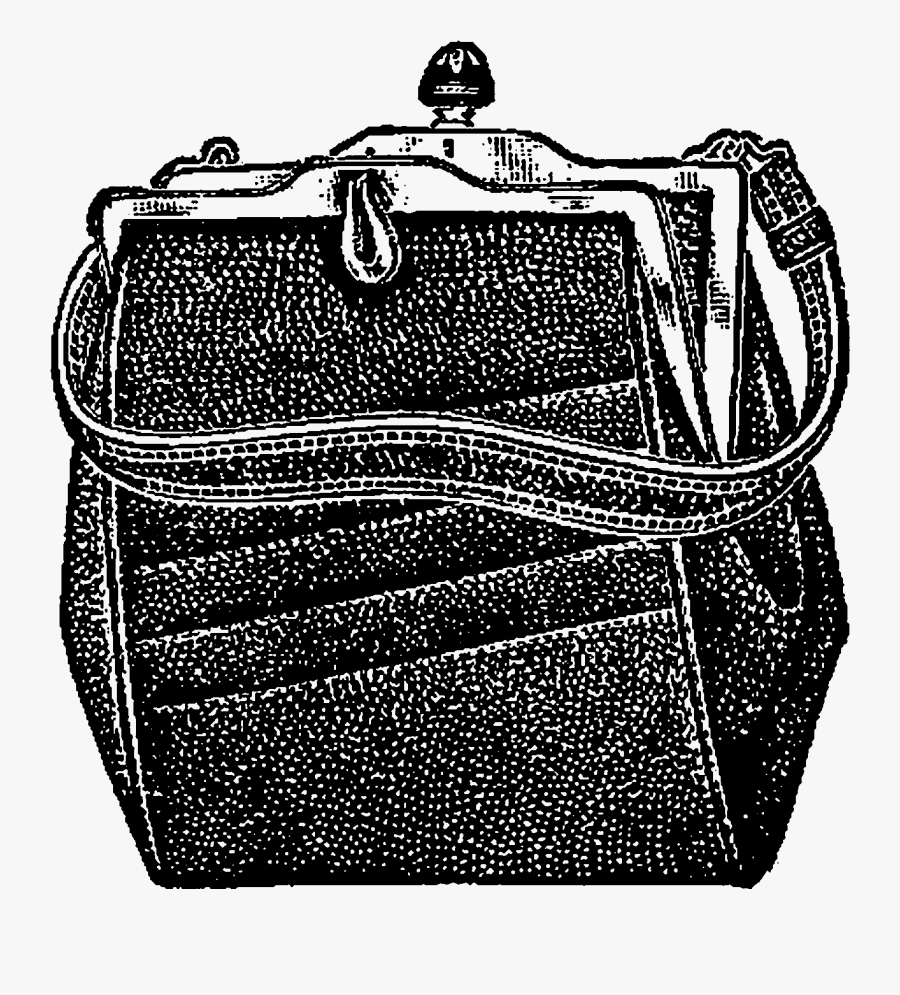 Vintage Purse Clip Art, Transparent Clipart