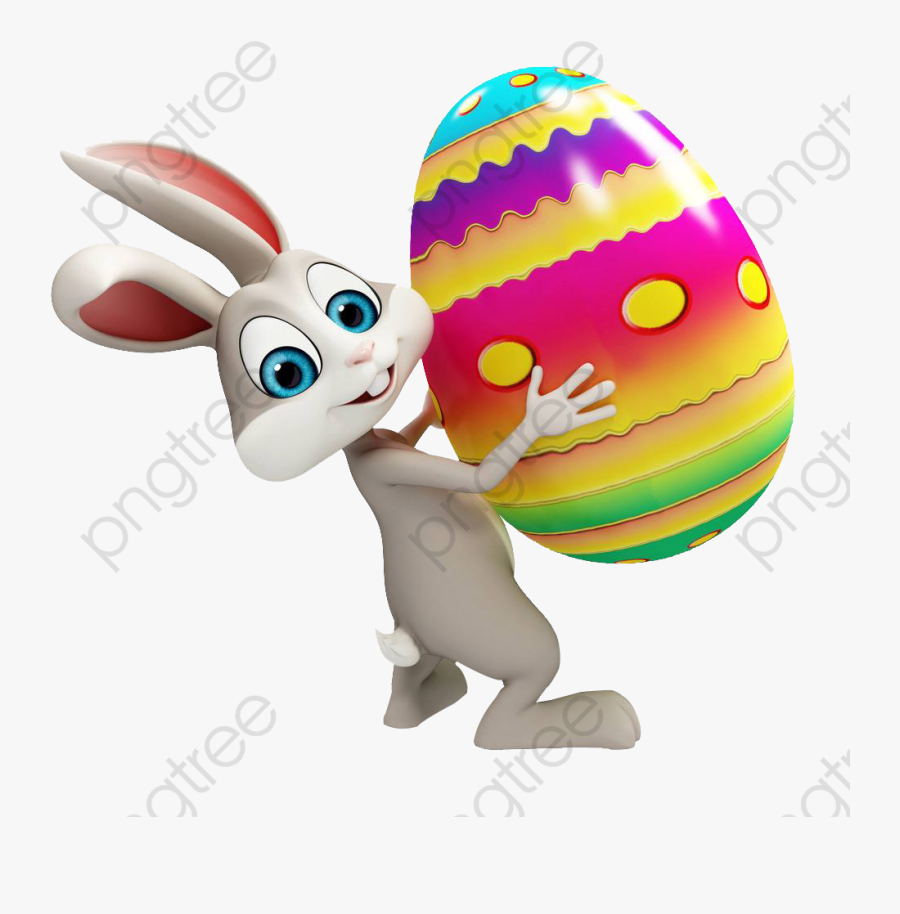 Easter Egg Clipart Bunny - Transparent Background Easter Bunny Clipart, Transparent Clipart